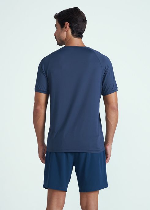 T-shirt homem Manga Curta UV Mesh