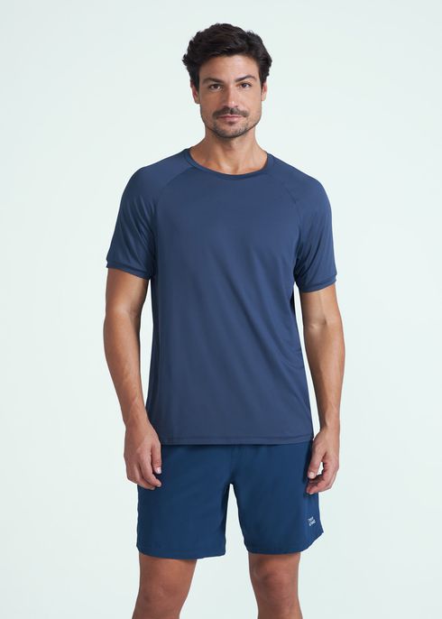 T-shirt homem Manga Curta UV Mesh