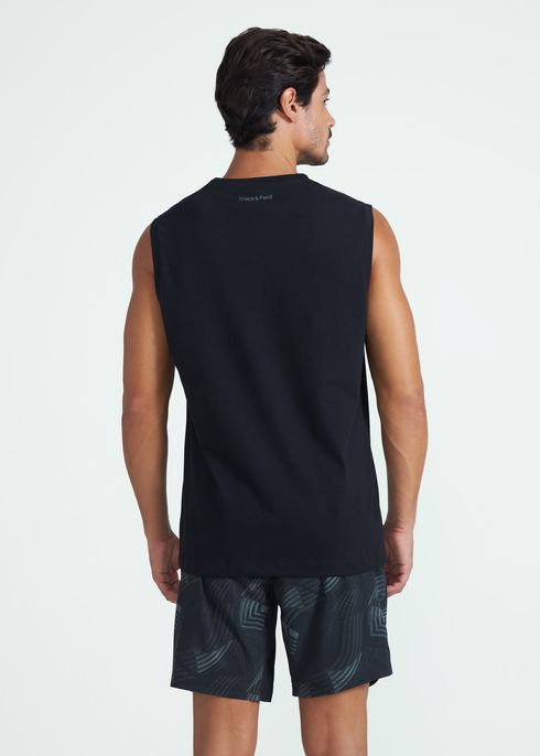 T-shirt Sem Manga Homem Básica