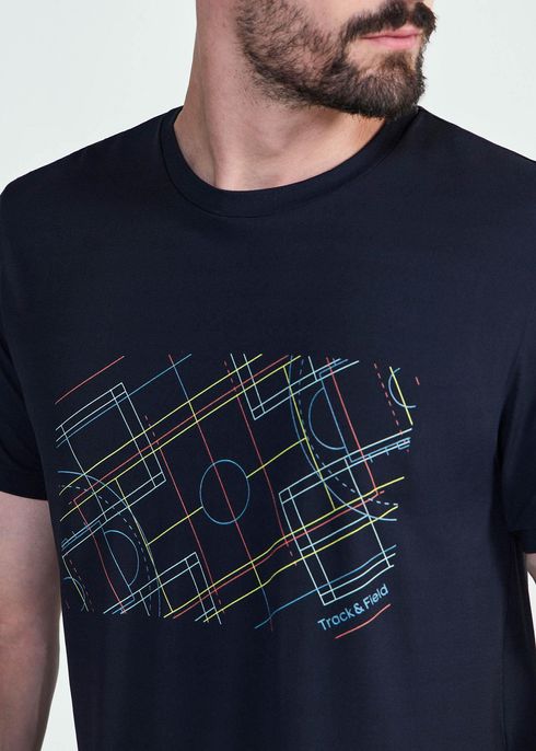 T-shirt  Homem Manga Curta Thermodry  Quadra