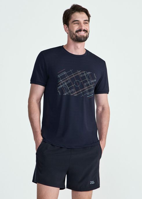 T-shirt  Homem Manga Curta Thermodry  Quadra