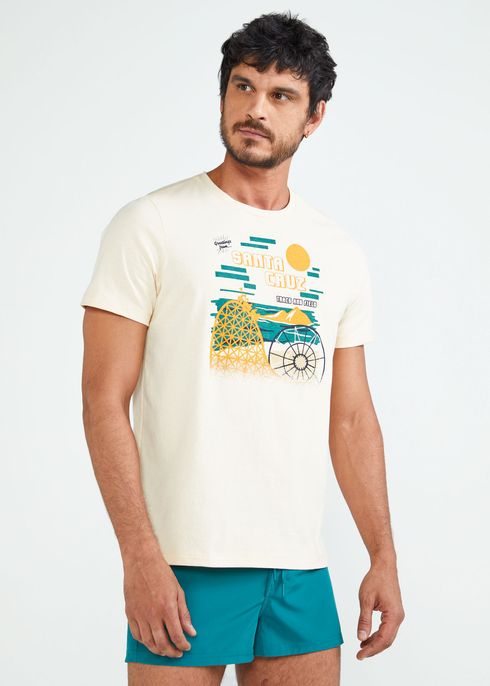 T-shirt Homem Manga Curta Silk Iris