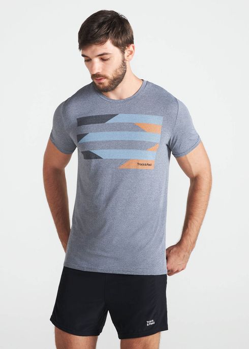 T-shirt Homem Manga Curta Thermodry Listras
