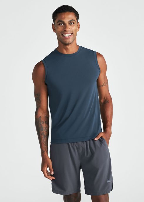 T-shirt Sem Manga Homem Run