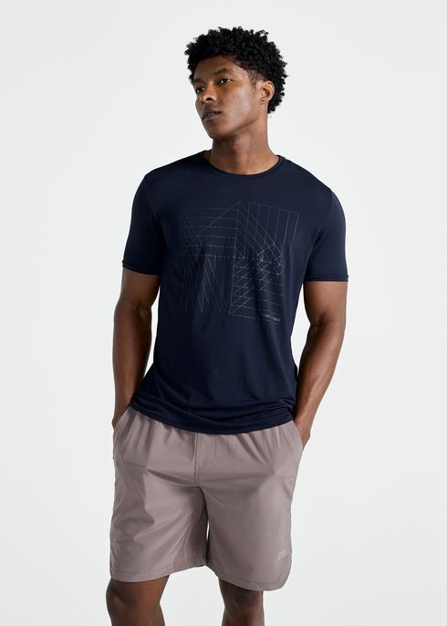 T-Shirt Homem Manga Curta Thermodry Laser